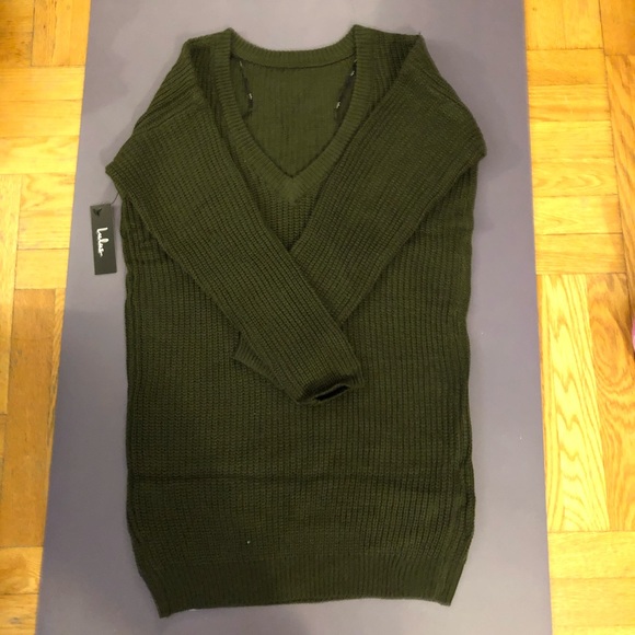 Lulus Backless Sweater Dress - Picture 6 of 7